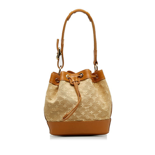 Louis Vuitton Monogram Mini Noelie Shoulder Bag M92689 Beige Brown Canvas Leather Louis Vuitton