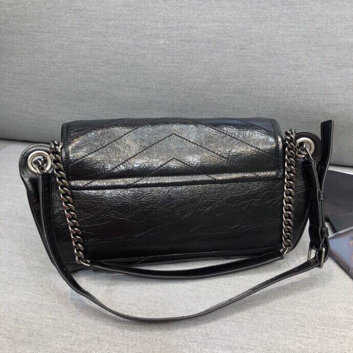 Yves Saint Laurent Niki Medium Crinkled Shoulder Bag
