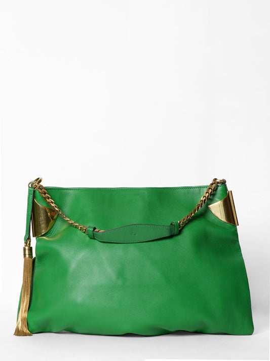 Gucci Lou Chain Leather Tote