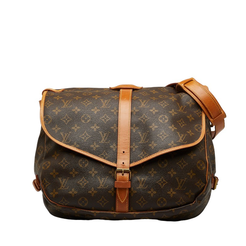 Louis Vuitton Monogram Summour 35 Shoulder Bag M42254 Brown PVC Leather Louis Vuitton
