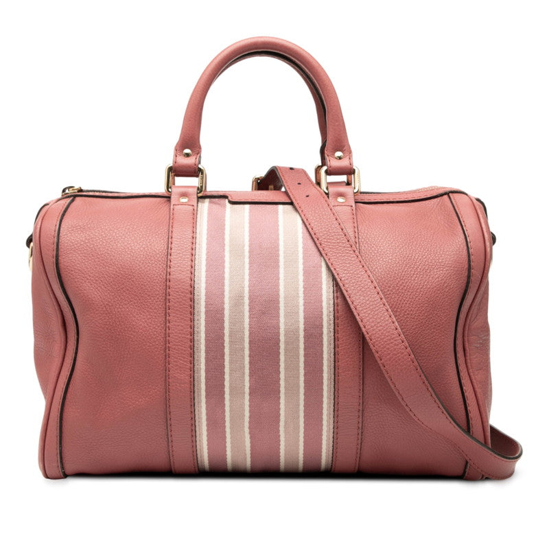 Gucci Sheline Line Canvas Leather 2way Bag