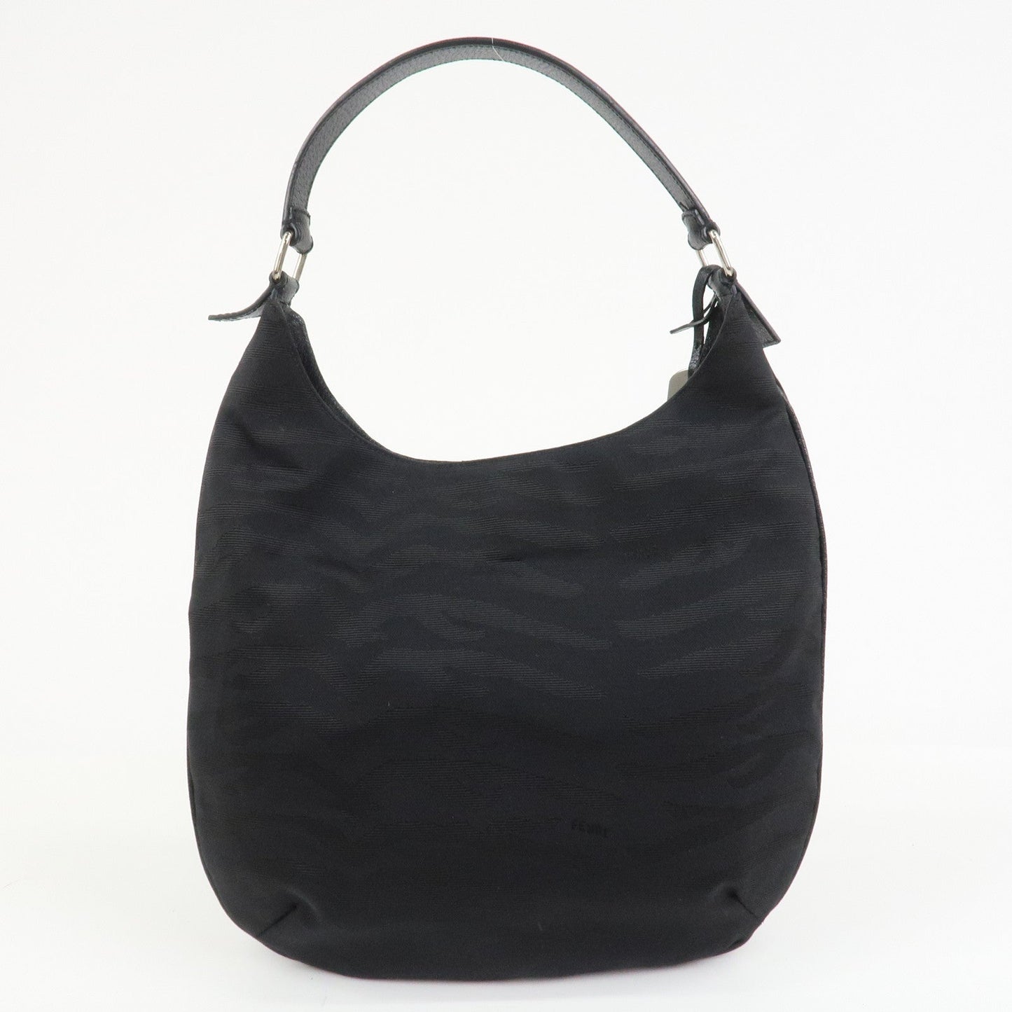 FENDI Canvas Leather Tiger Pattern Shoulder Bag Hand Bag 8BR279