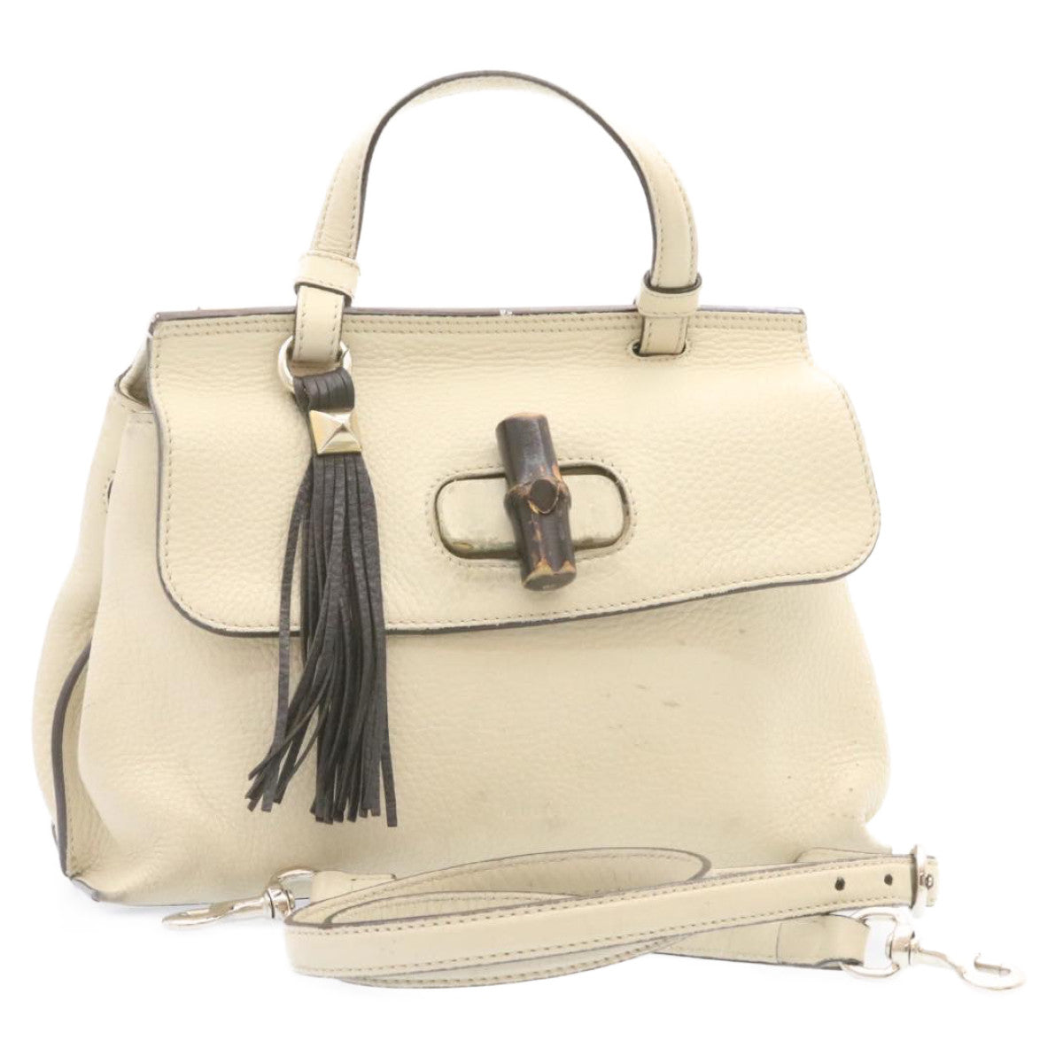 Gucci Bamboo Leather Shoulder Bag Style 15