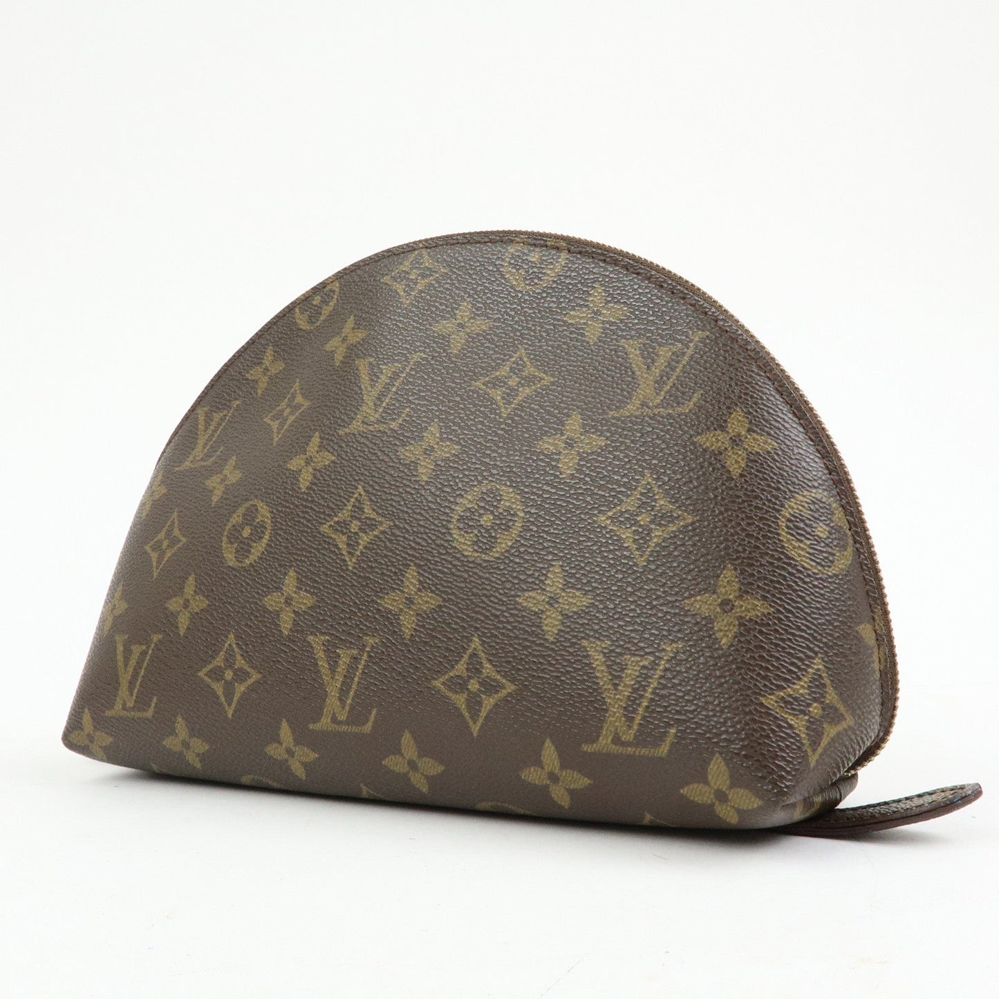 Louis Vuitton Monogram Trousse Demi Ronde Pouch M47520