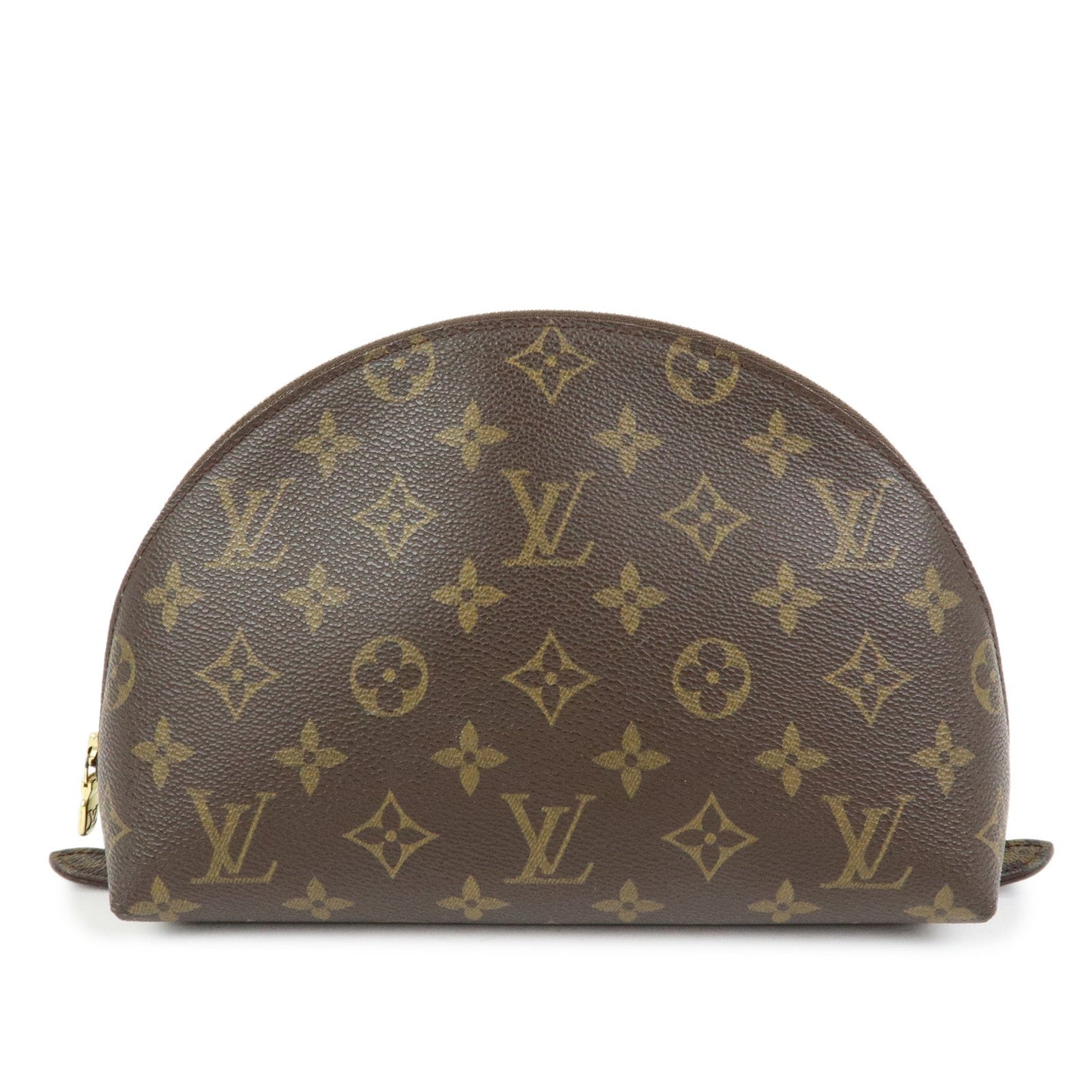 Louis Vuitton Monogram Trousse Demi Ronde Pouch M47520