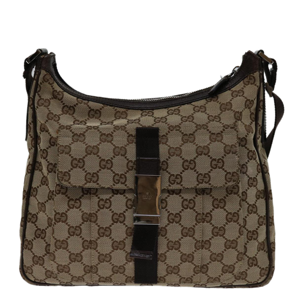 Gucci Monogram Canvas Shoulder Bag