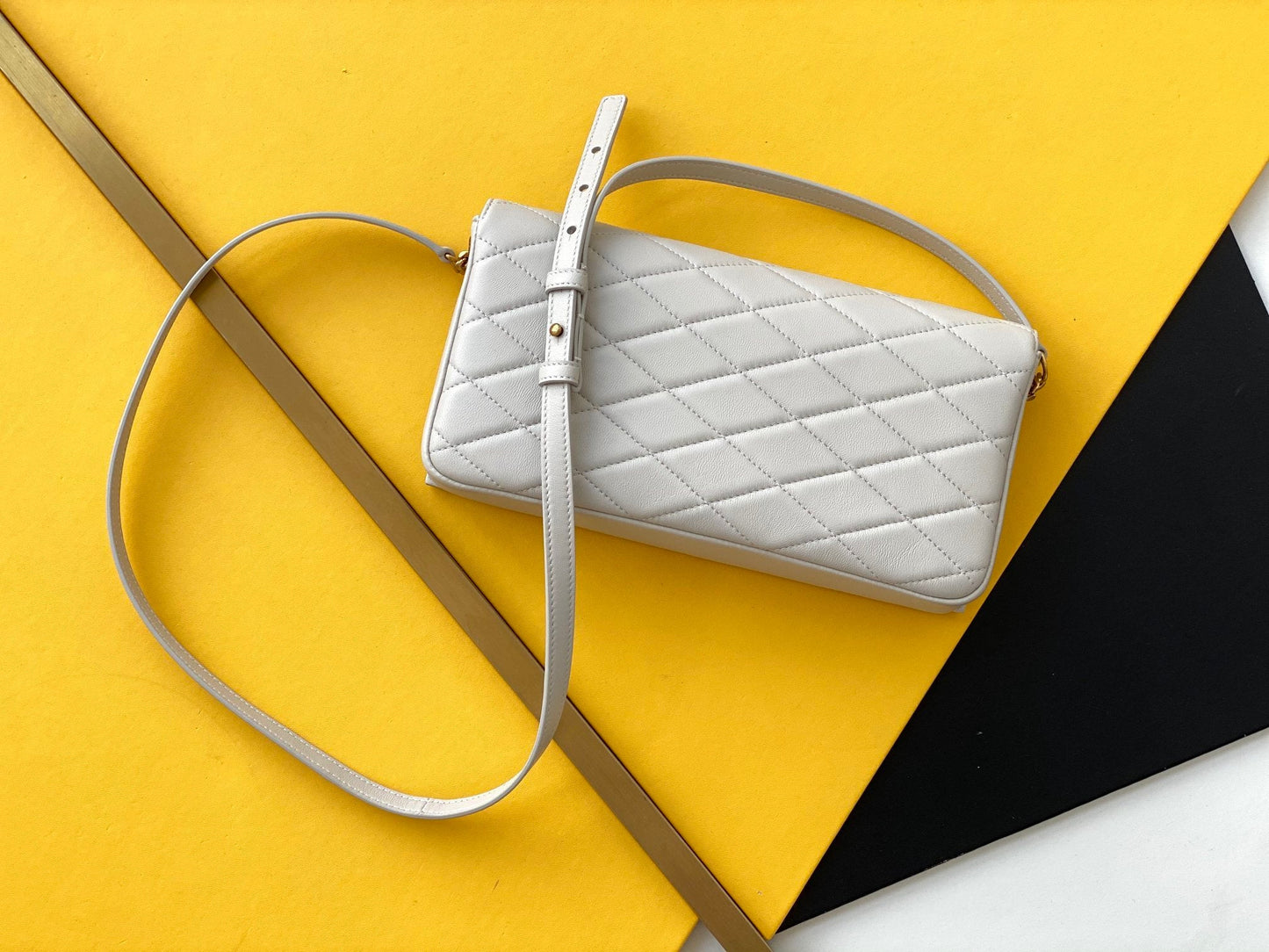 Yves Saint Laurent Kate Chain Bag White