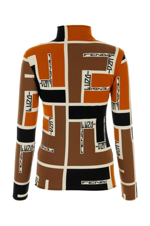 Fendi Woman Multicolor Viscose Blend Top