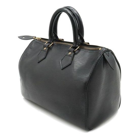 LOUIS VUITTON Epi Speedy 25 Handbag Boston Bag Leather Noir Black M43012