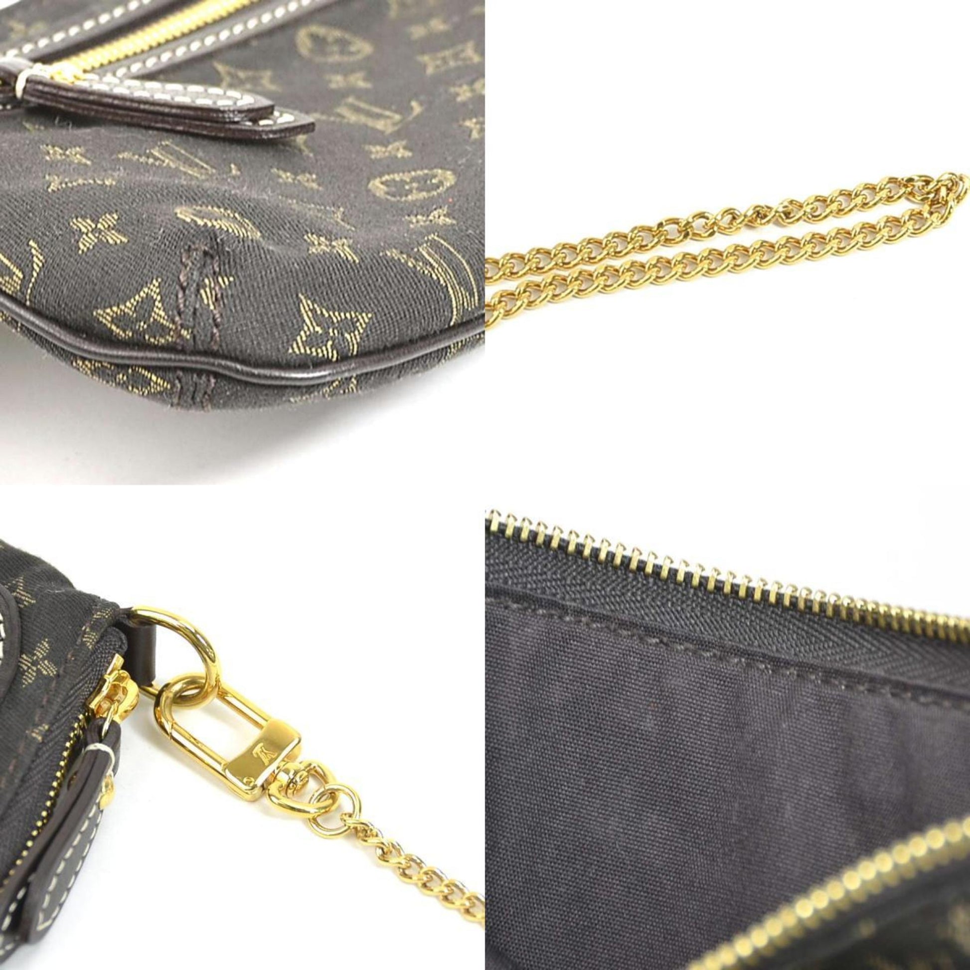 LOUIS VUITTON Accessory Pouch Monogram Minilan Mini Pochette Accessoire/Monogram Ebene Unisex