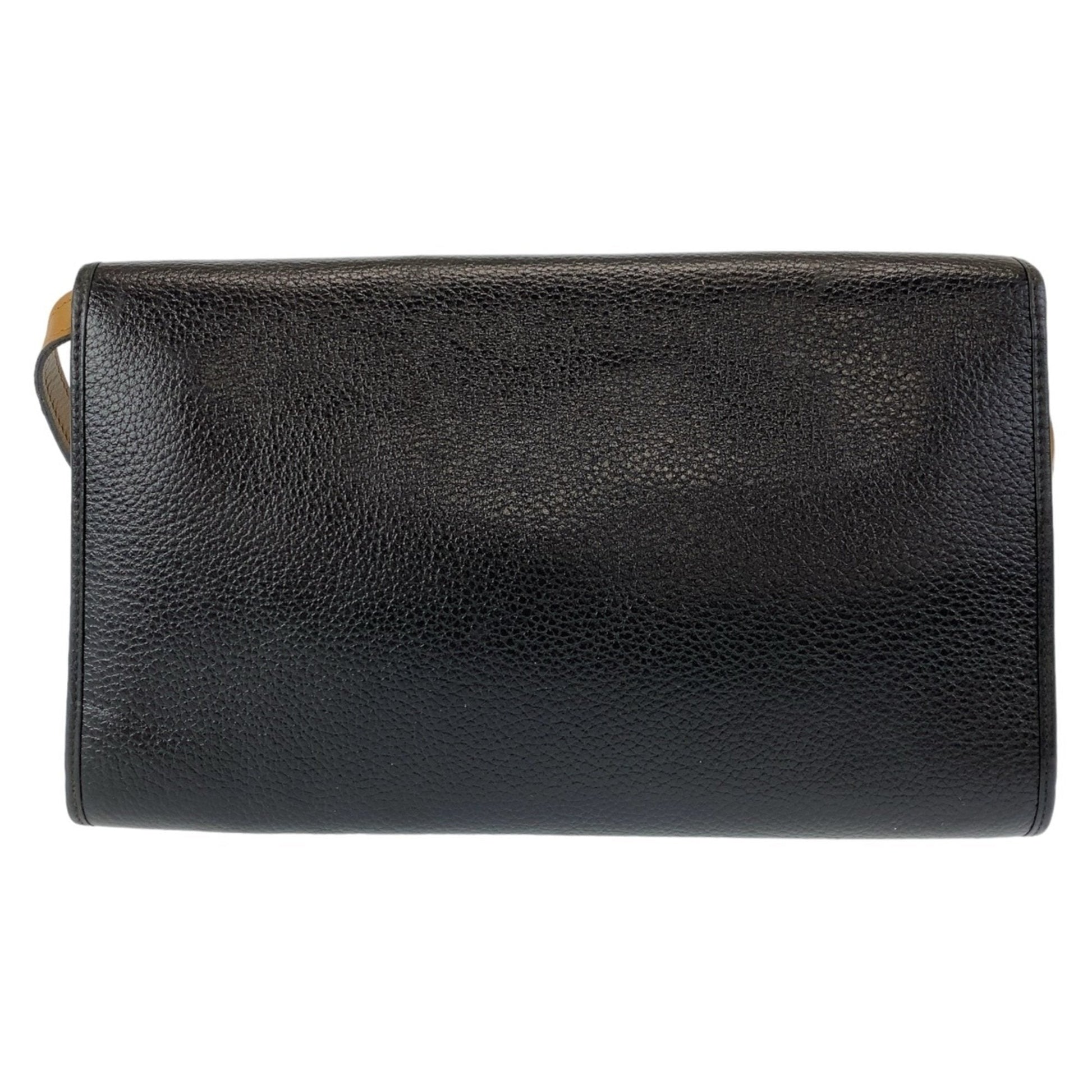 Christian Dior Black Leather Pochette Shoulder Bag  