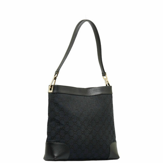Gucci Leather Canvas Shoulder Bag