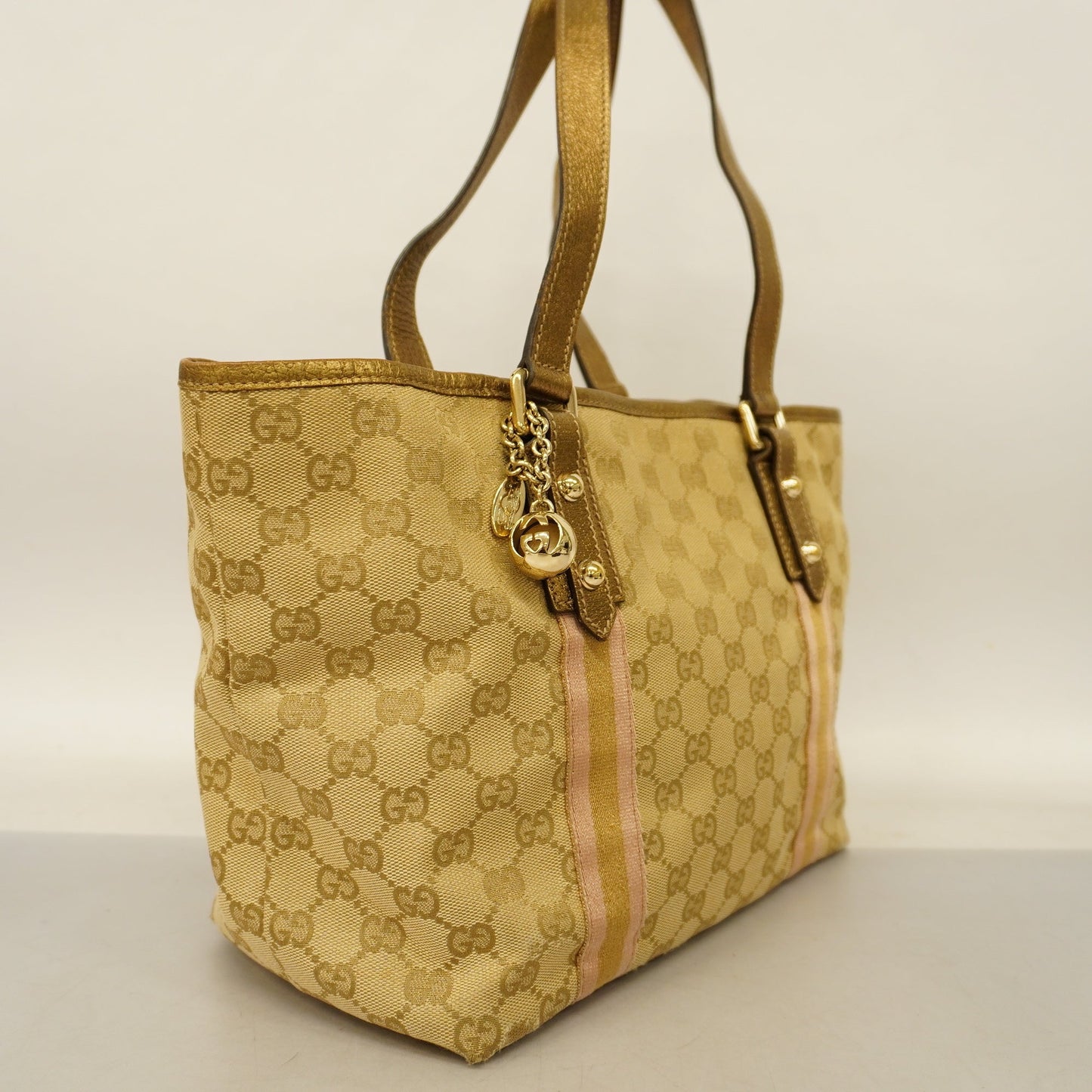 Gucci Leather Canvas Tote