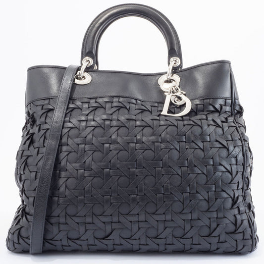 Christian Dior Black Leather Handbag  