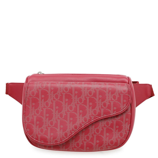 Christian Dior Red Color Leather Sling Bag  