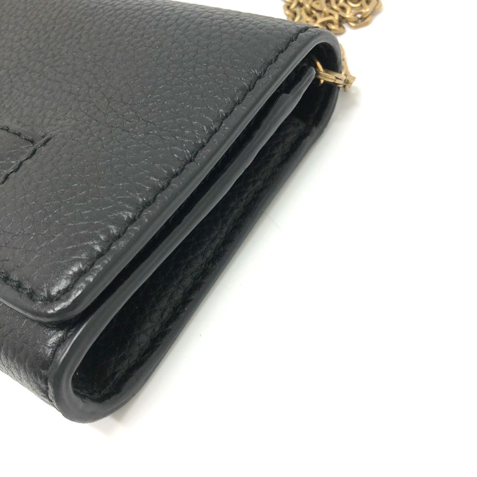 Christian Dior Black Leather Shoulder Bag  