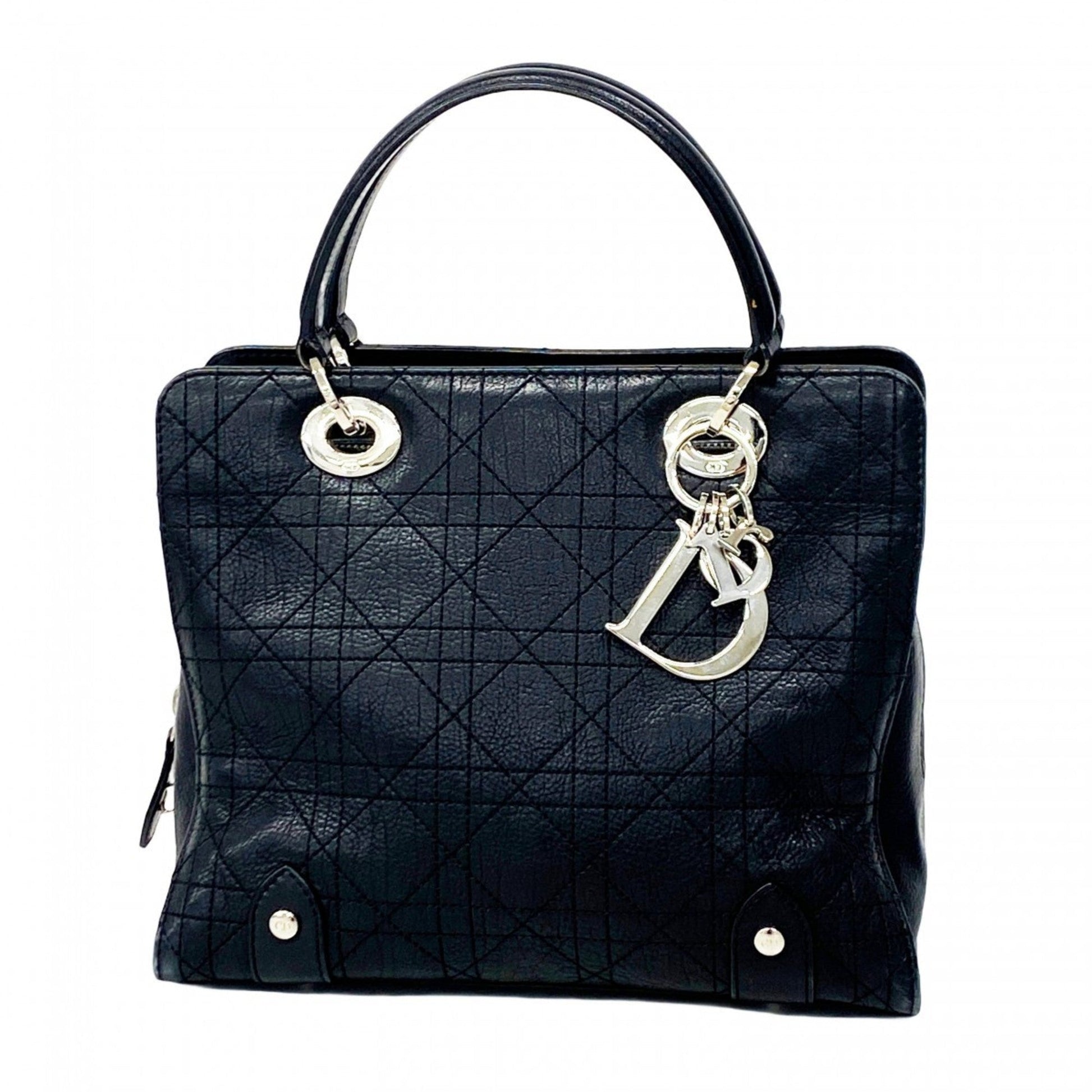 Christian Dior Black Leather Handbag  