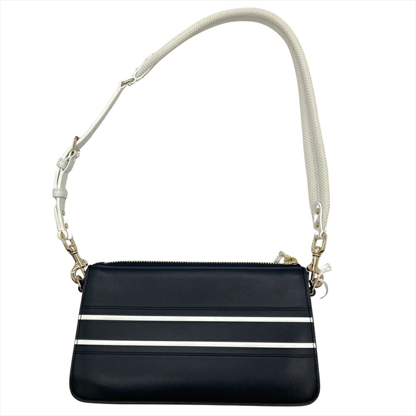 Christian Dior Navy Leather Shoulder Bag  