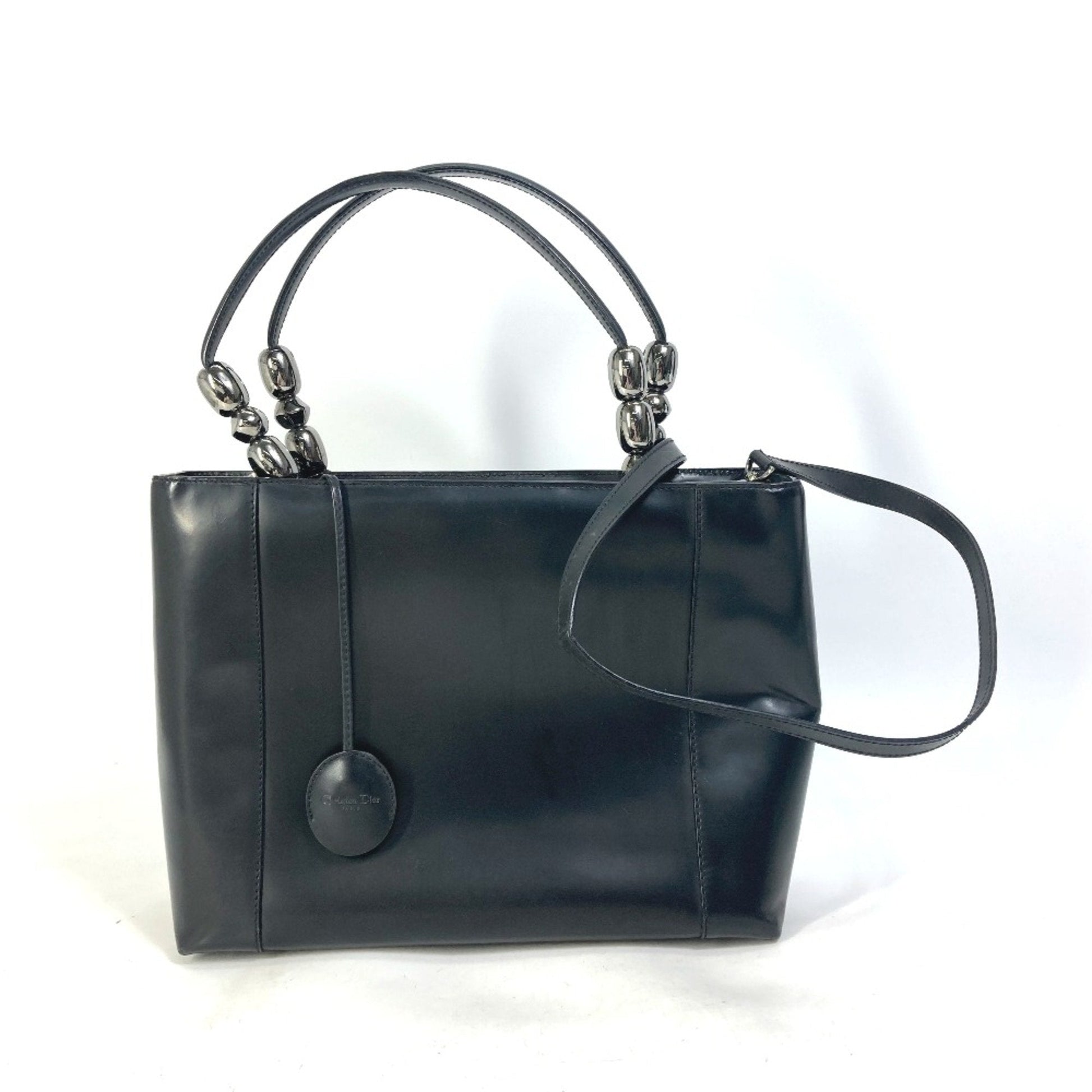 Christian Dior Black Leather Handbag  