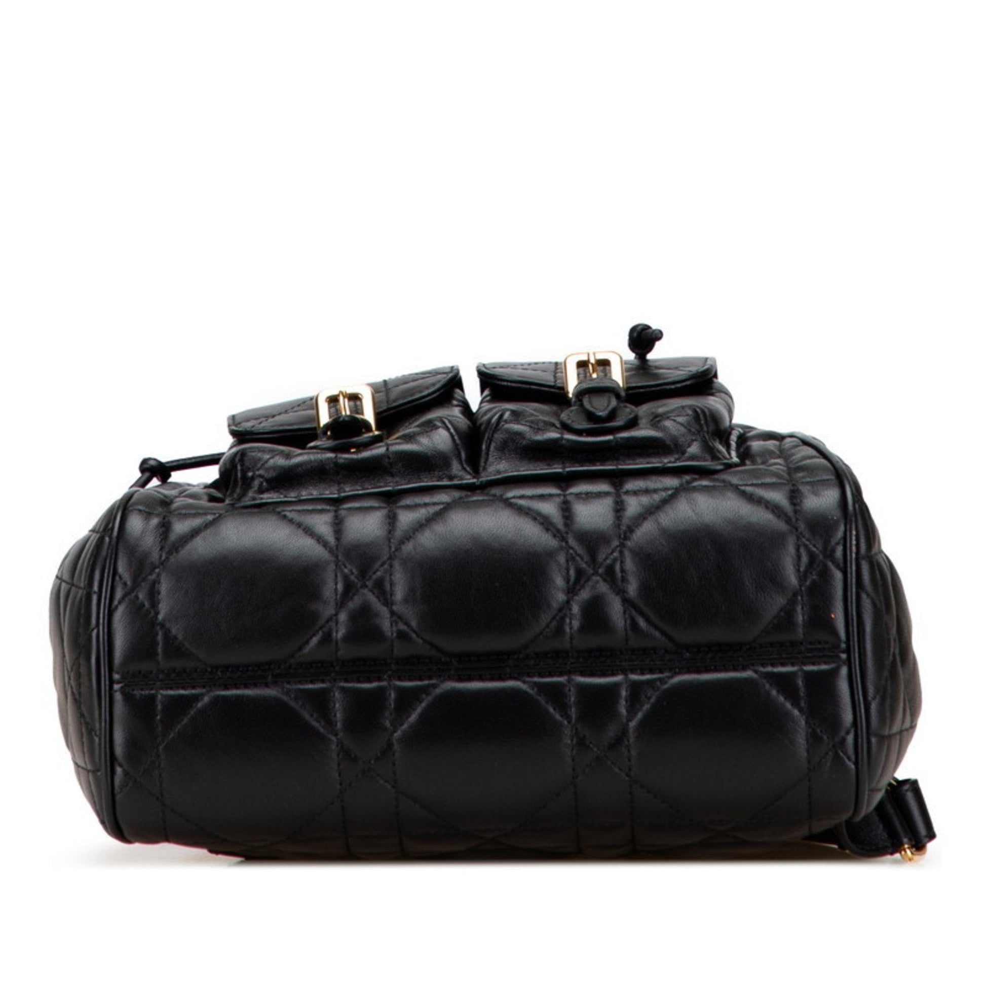 Christian Dior Black Leather Backpack  