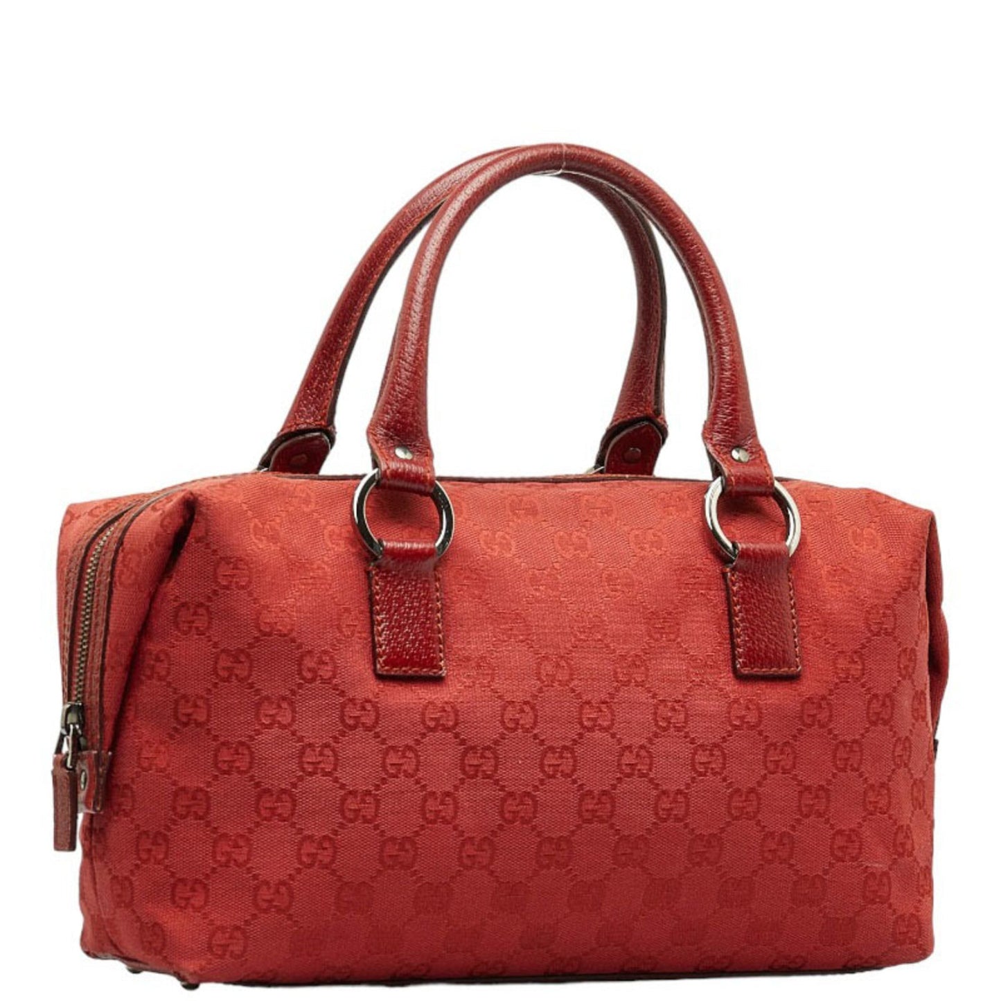 Gucci Leather Canvas Handbag