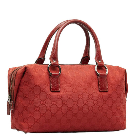 Gucci Leather Canvas Handbag