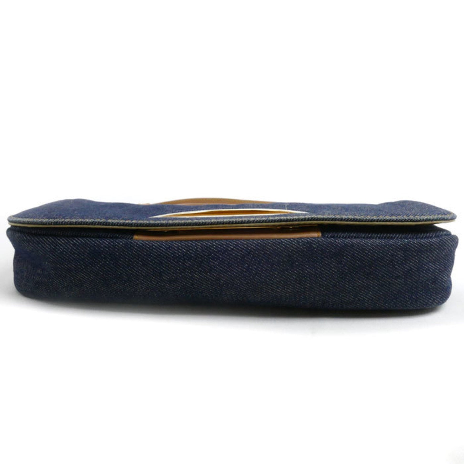 Christian Dior Blue Denim Shoulder Bag  