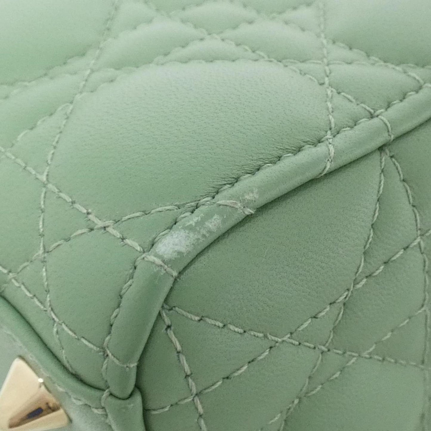 Christian Dior Gold Leather Handbag  
