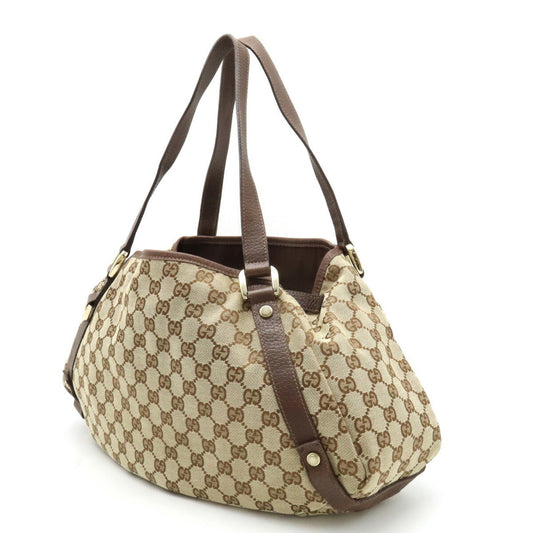 Gucci Leather Canvas Tote
