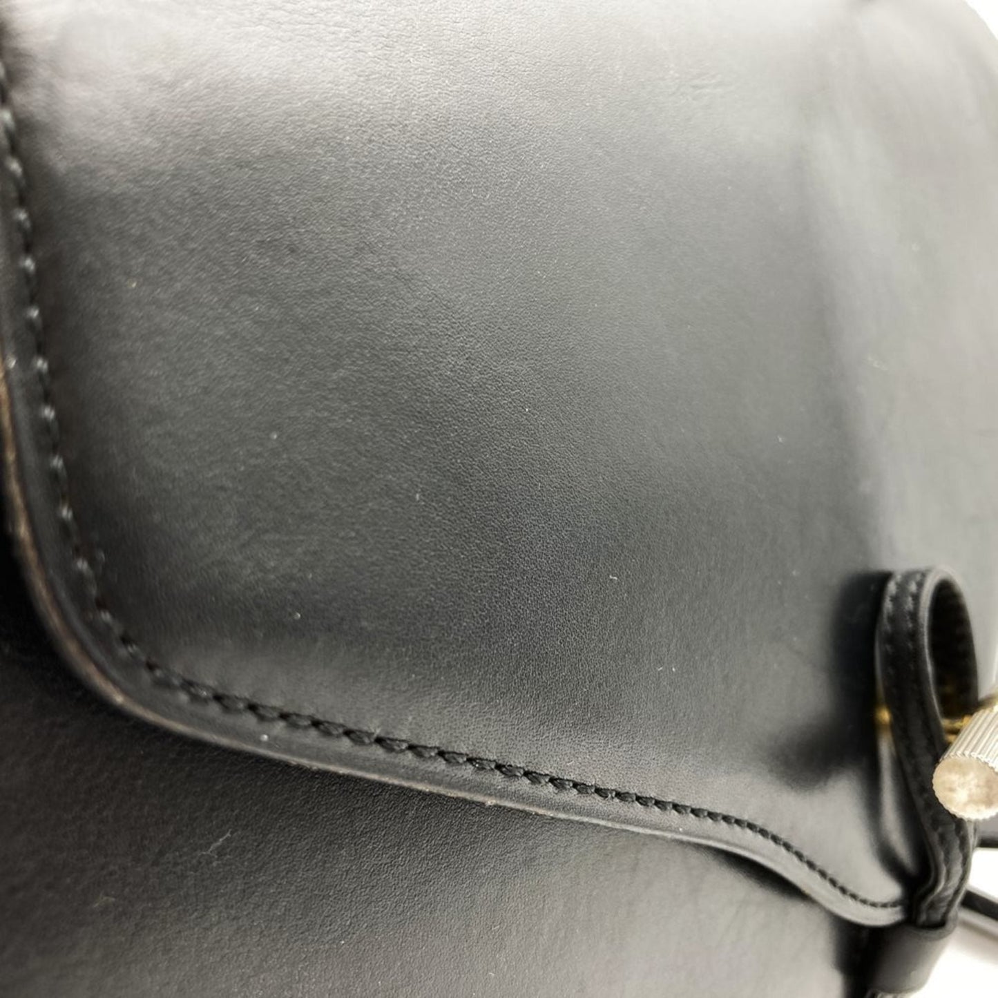 Christian Dior Black Leather Shoulder Bag  