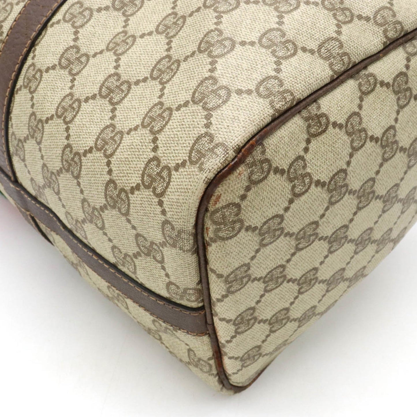 Gucci Leather Canvas Handbag