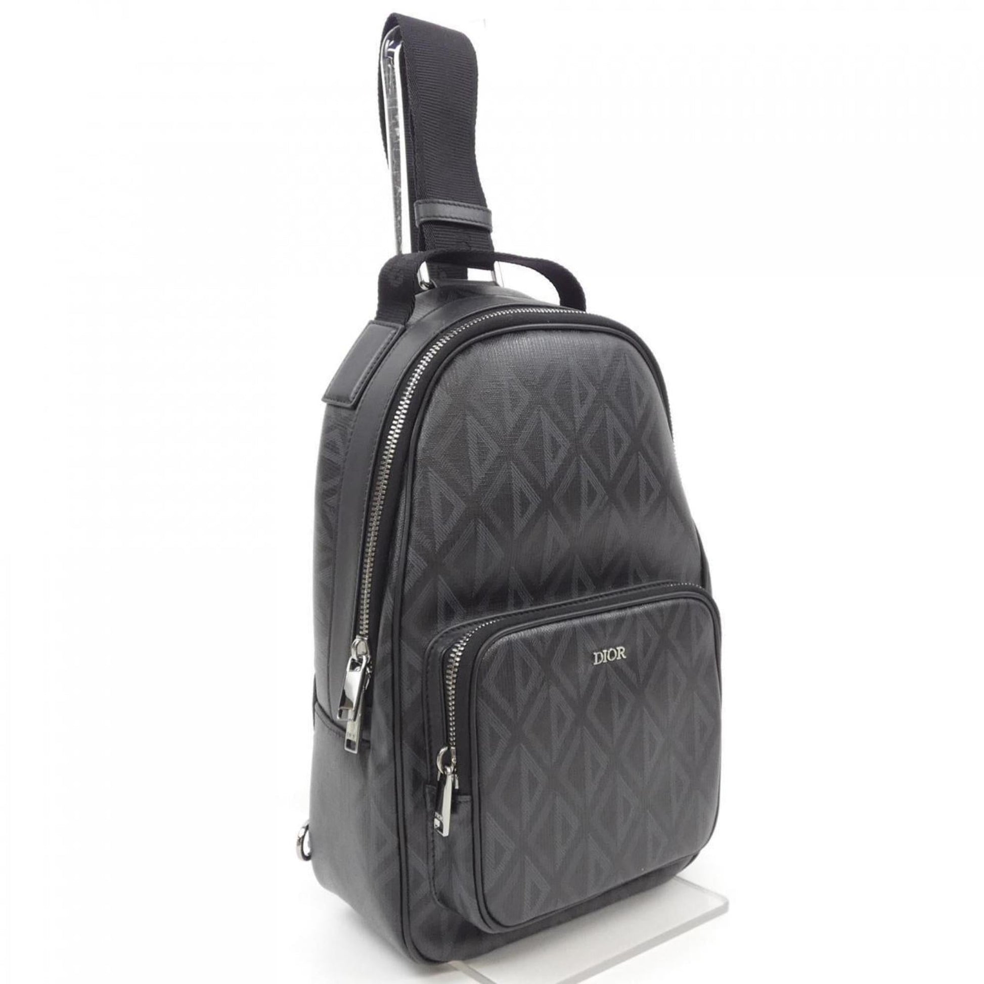 Christian Dior Black Gray Sling Bag  