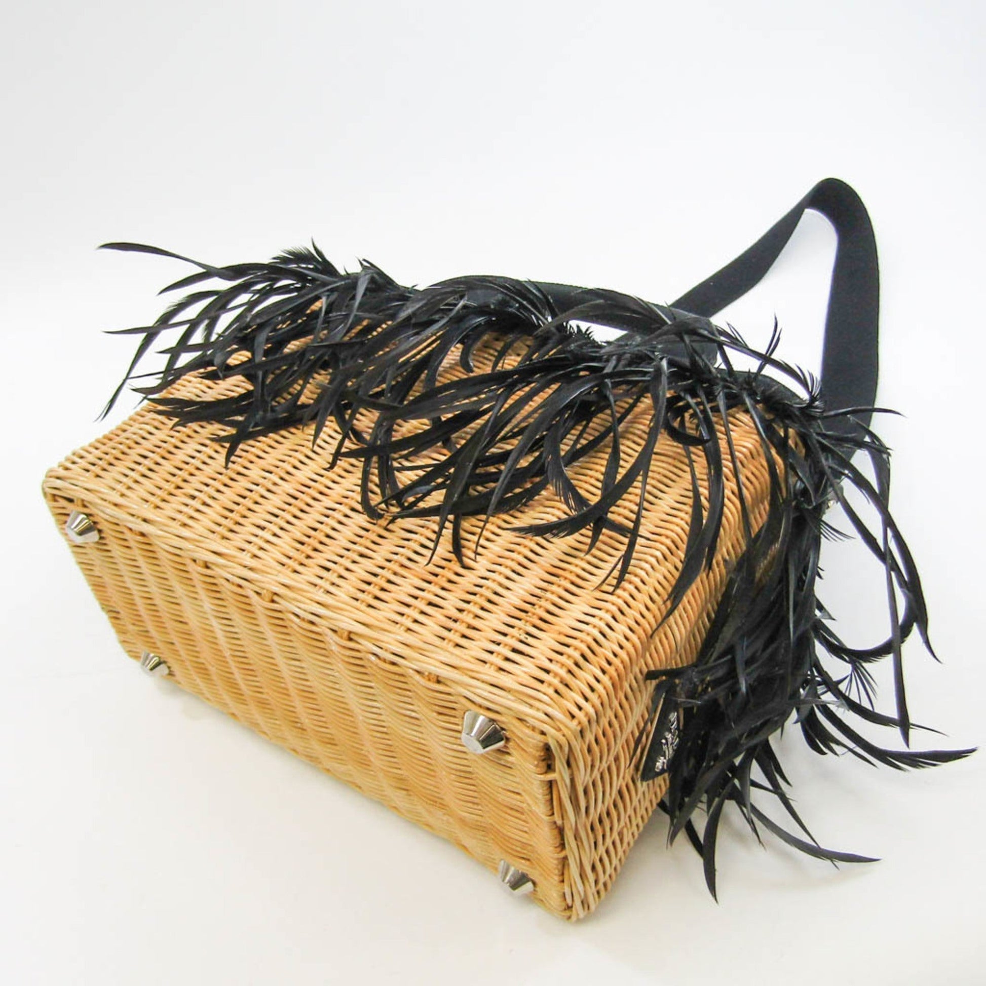 Prada MIDOLLINO PIUME Women's Bamboo HandBag