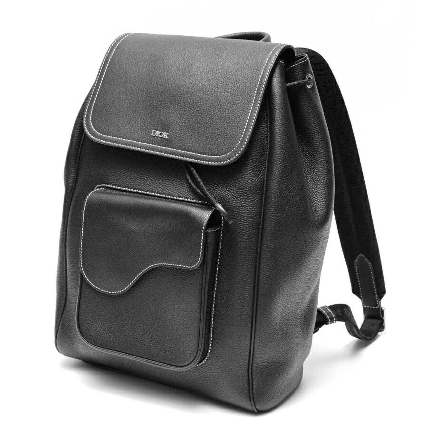 Christian Dior Black Leather Backpack  