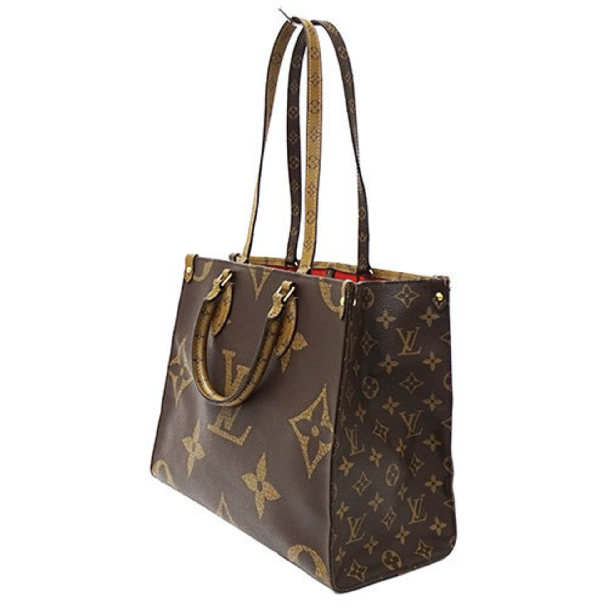 LOUIS VUITTON Bag Monogram Giant Women's Handbag Shoulder 2way Reverse On the Go MM