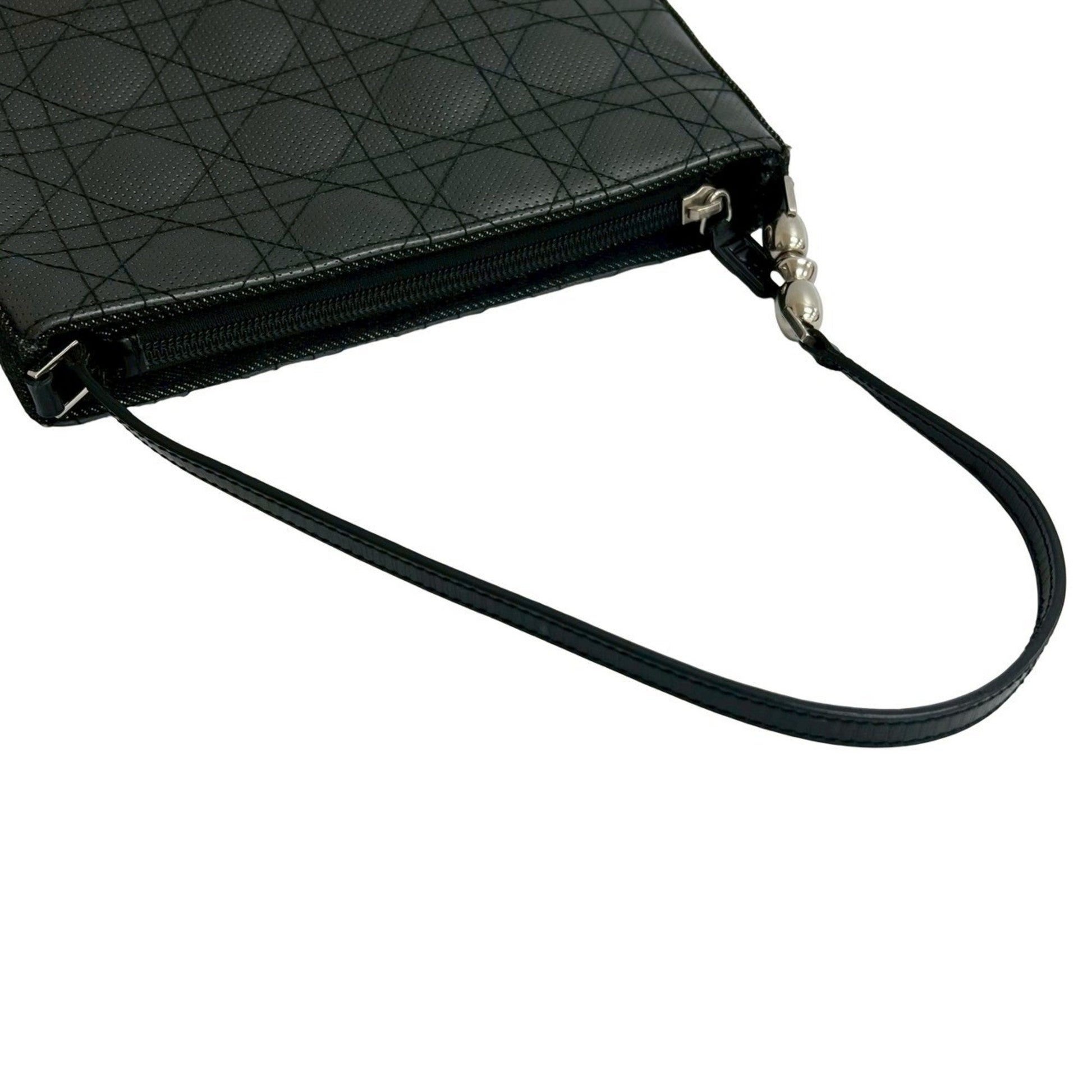 Christian Dior Black Leather Shoulder Bag  
