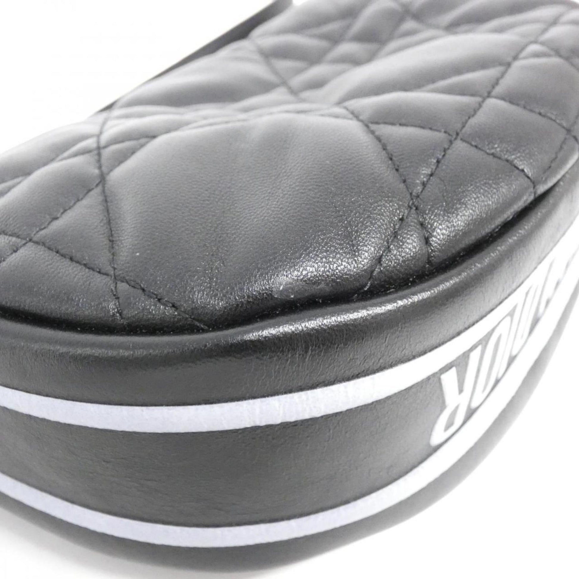 Christian Dior Black Leather Shoulder Bag  