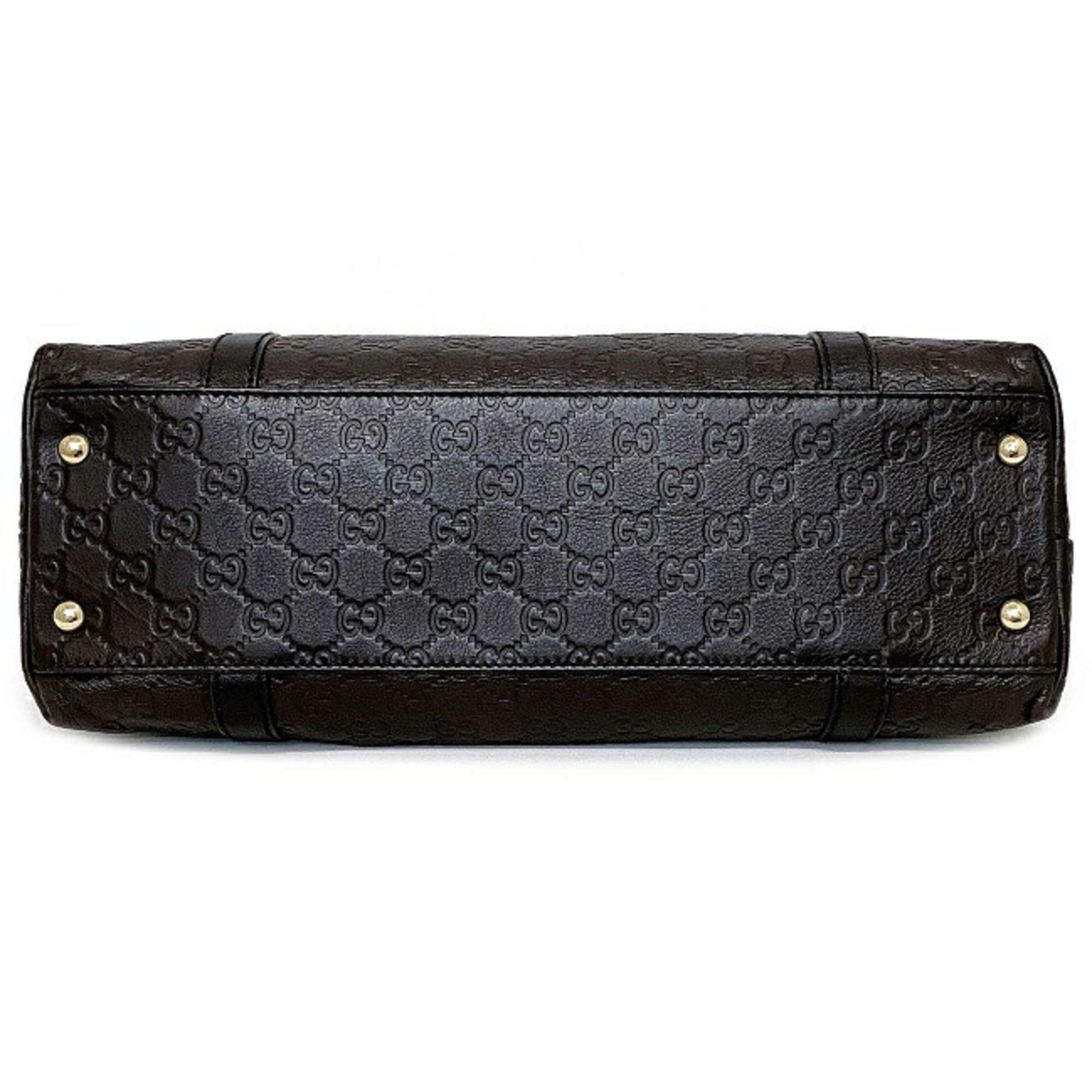 Gucci Bamboo Black Leather Tote Style 4