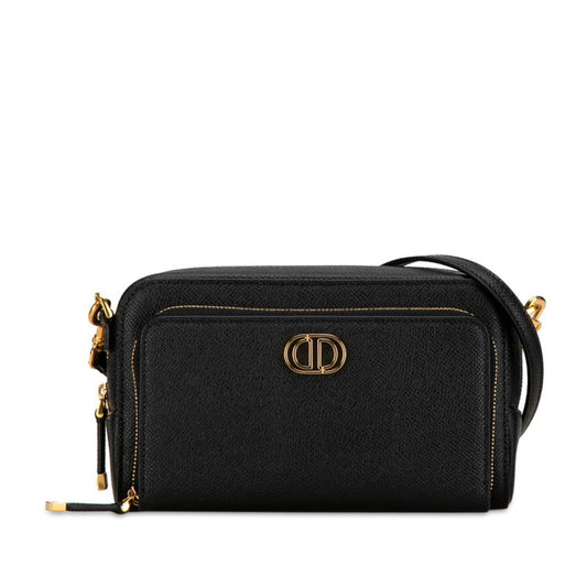 Christian Dior Black Leather Shoulder Bag  