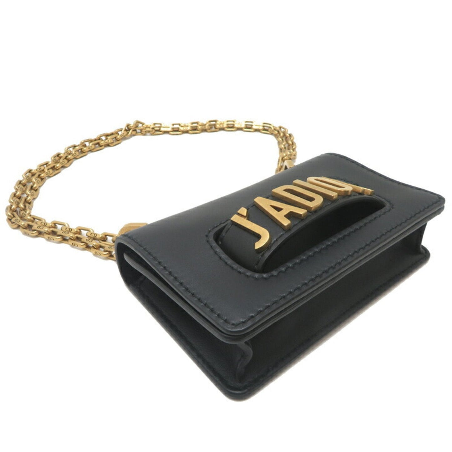 Christian Dior Black Leather Shoulder Bag  