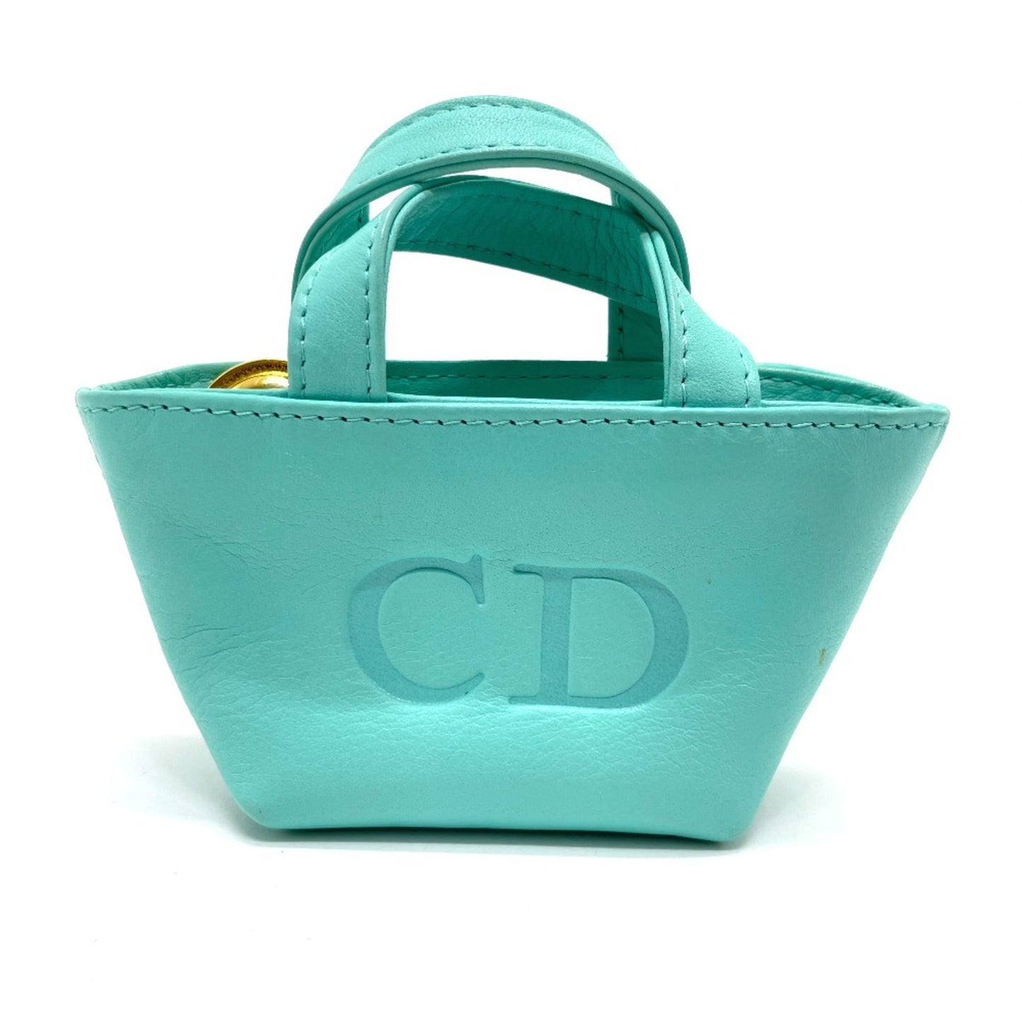 Christian Dior Blue Leather Handbag  