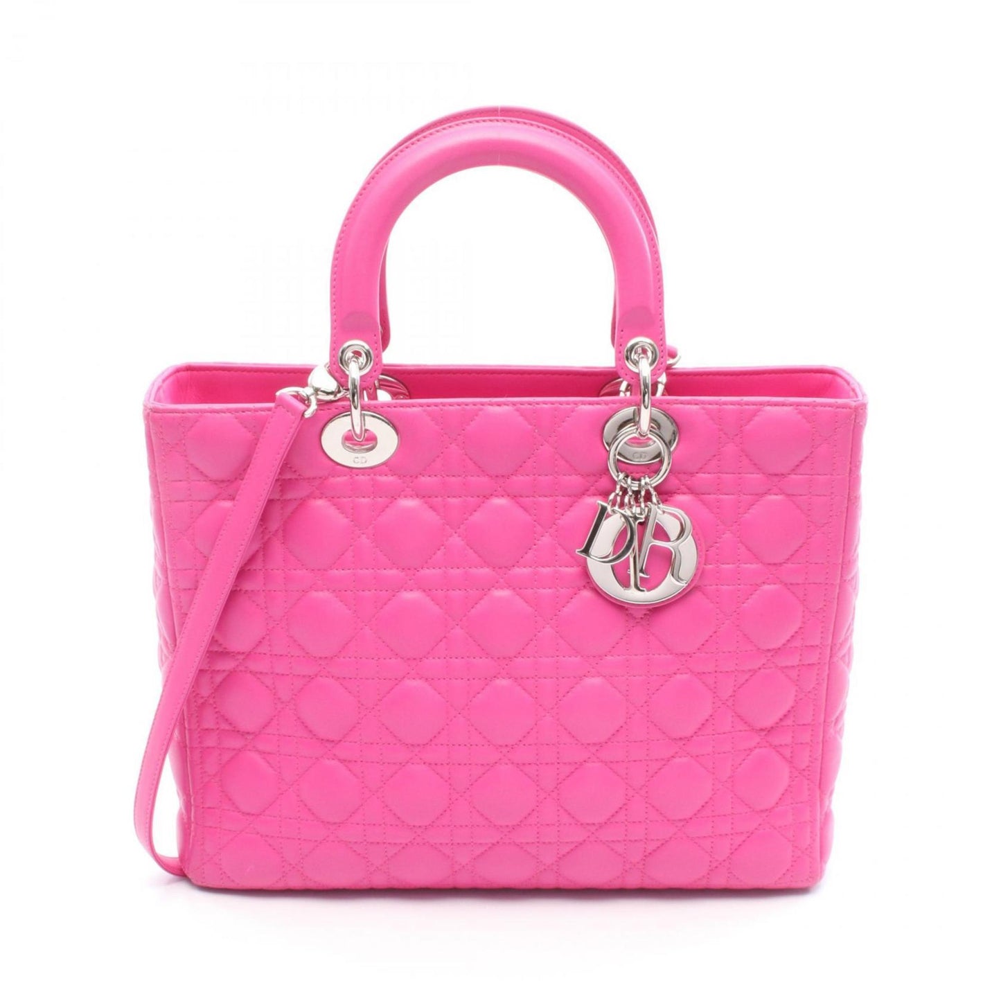Christian Dior Pink Leather Handbag  