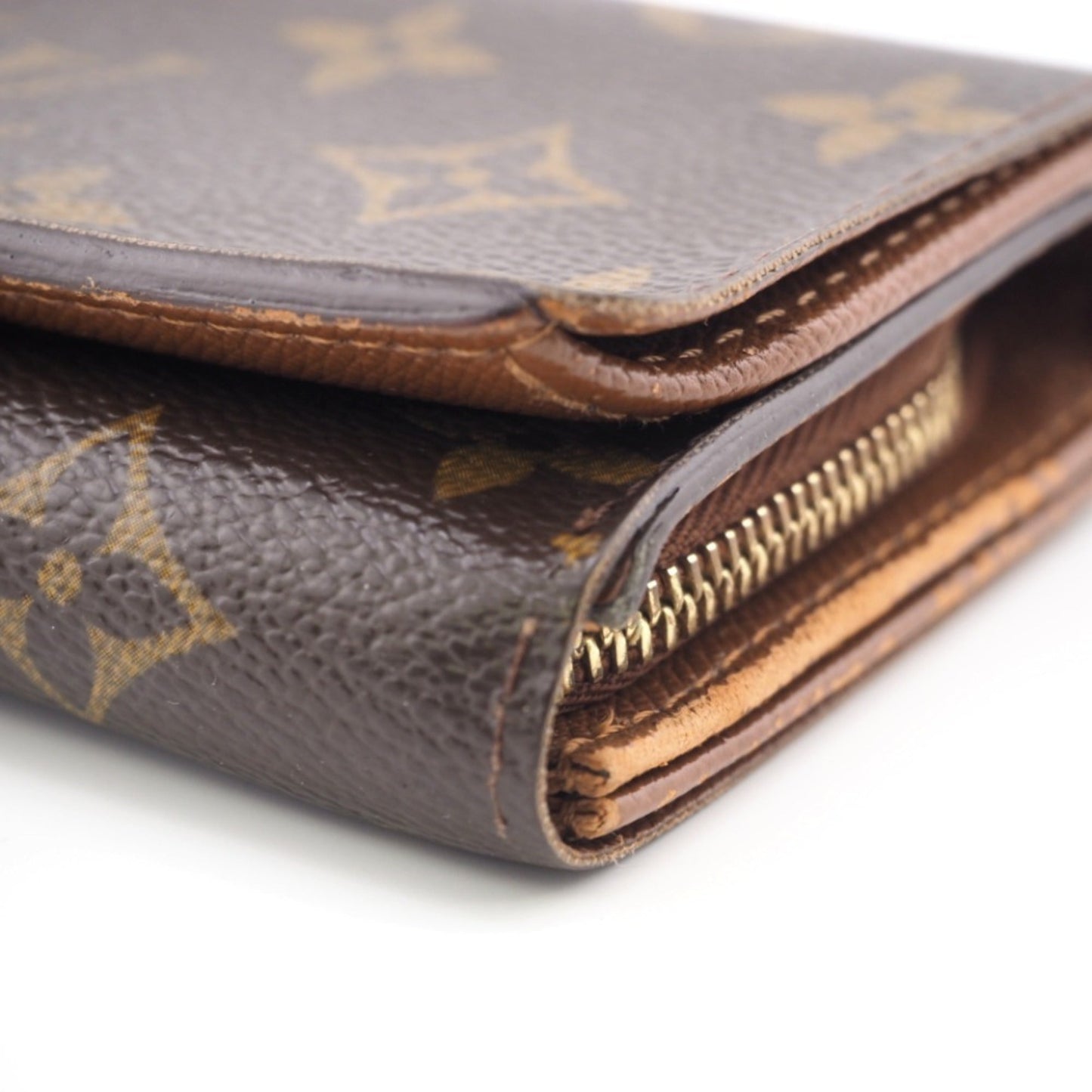 LOUIS VUITTON M61730 Portomone Vietresor Monogram Long Wallet Brown Unisex