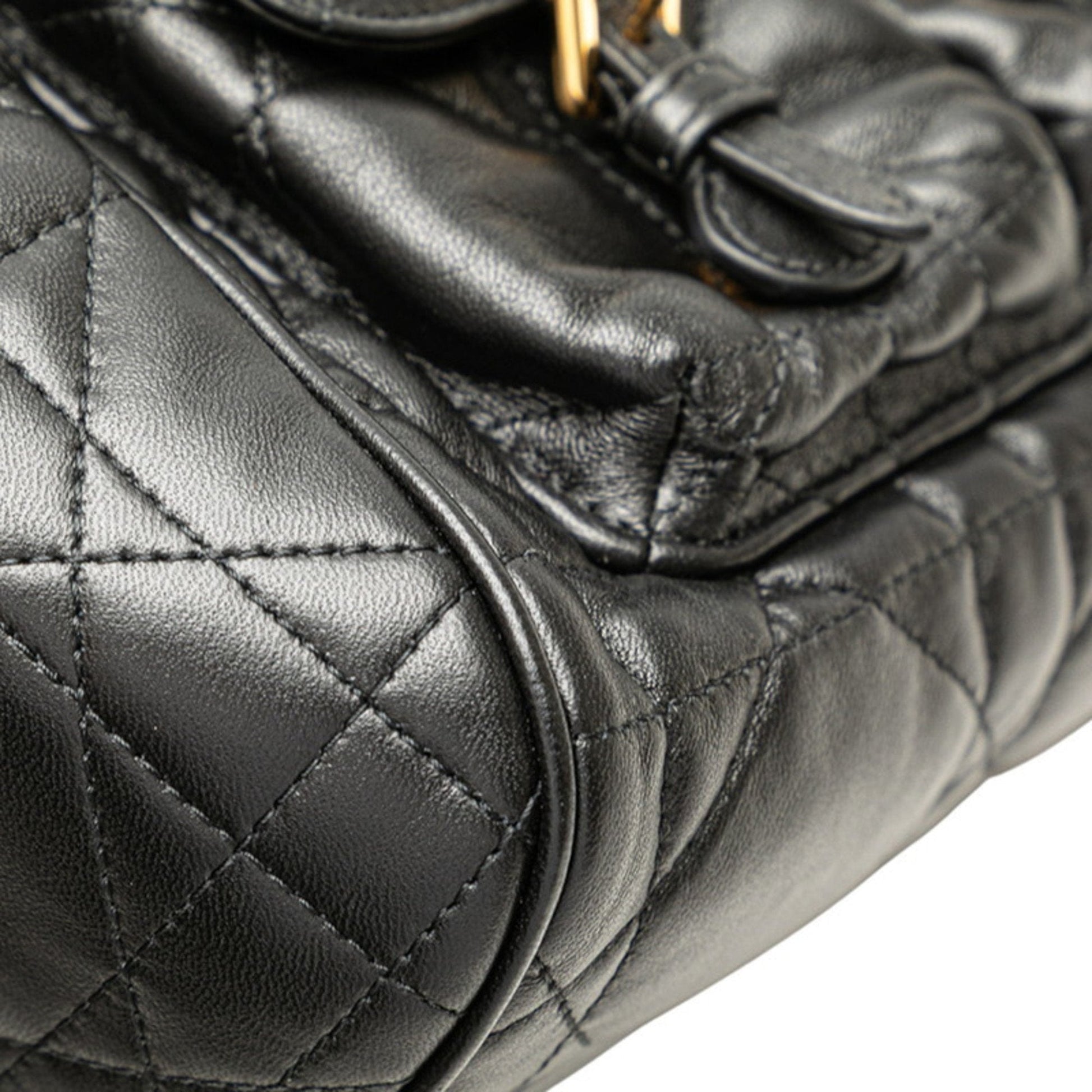 Christian Dior Black Leather Backpack  