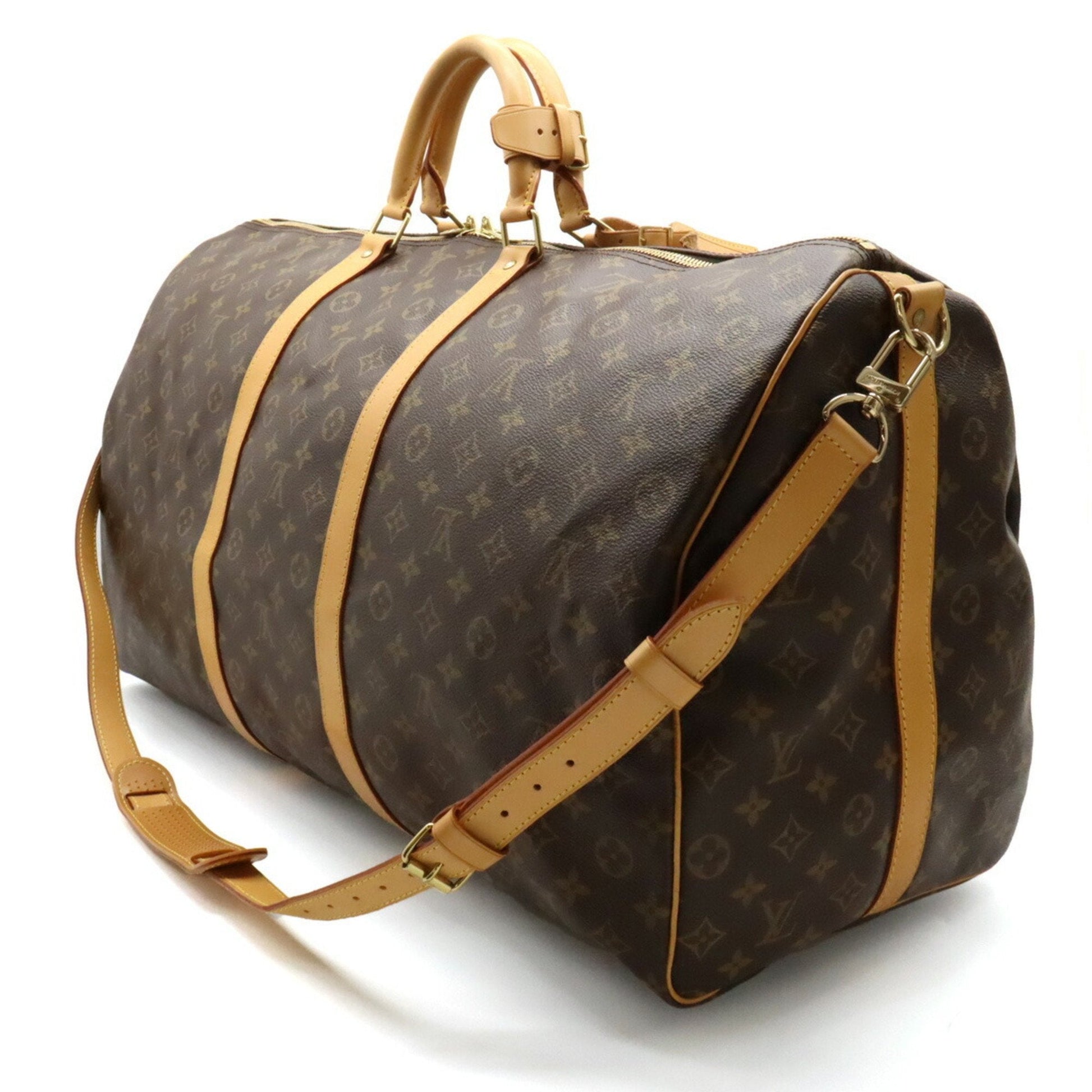 LOUIS VUITTON Monogram Keepall Bandouliere 60 Boston Bag Shoulder