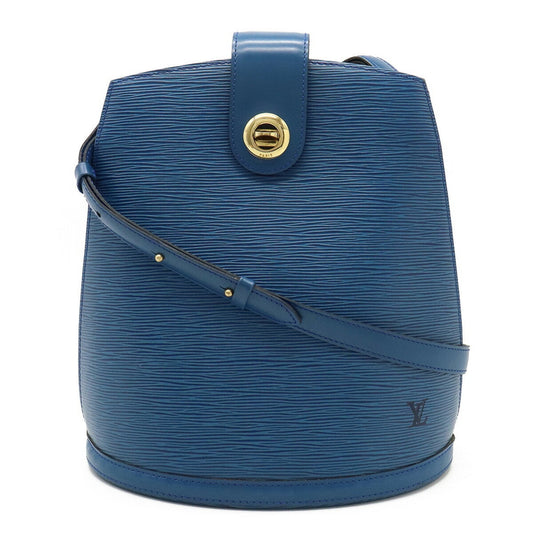 LOUIS VUITTON Epi Cluny Shoulder Bag Leather Toledo Blue M52255