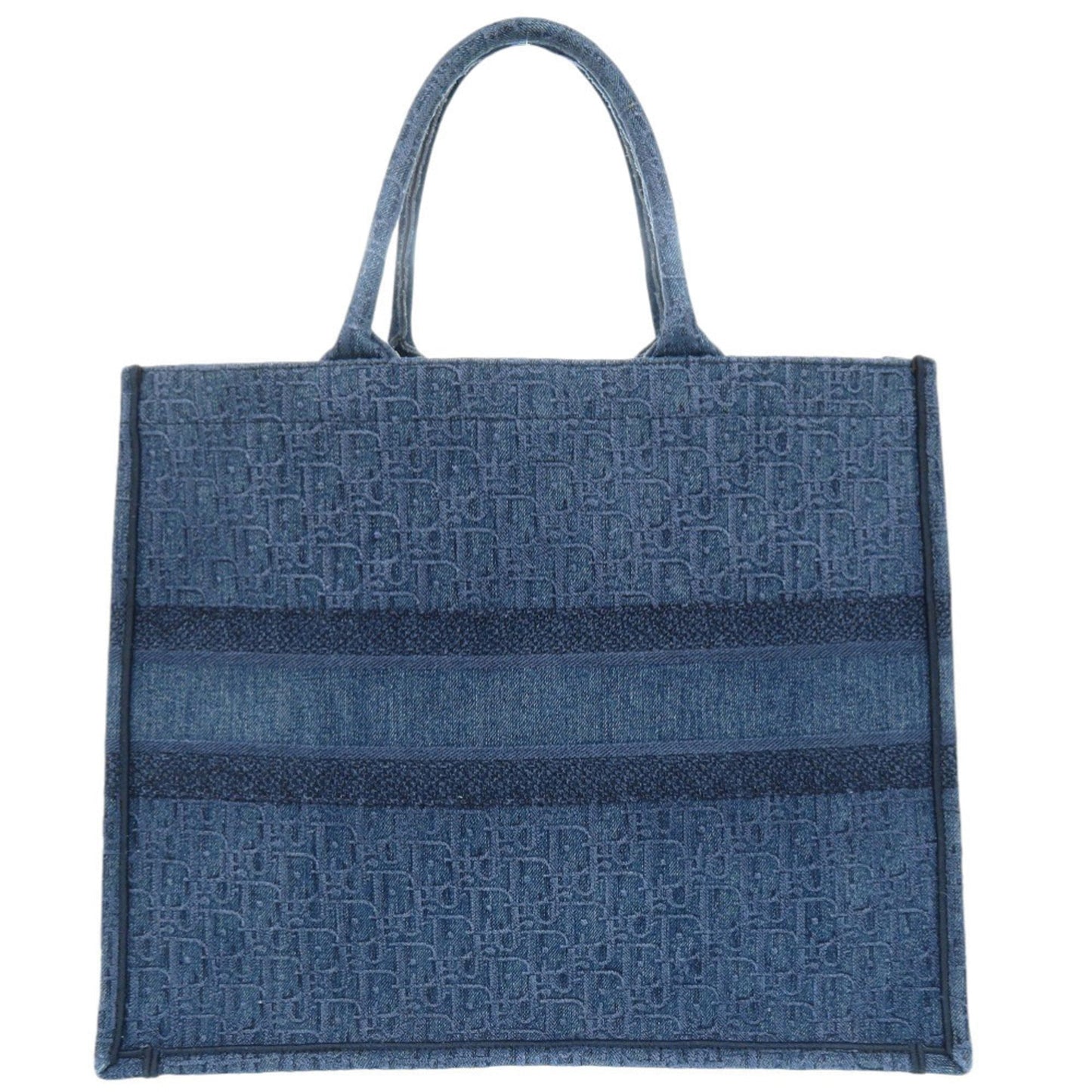 Christian Dior Blue Denim Tote Bag  