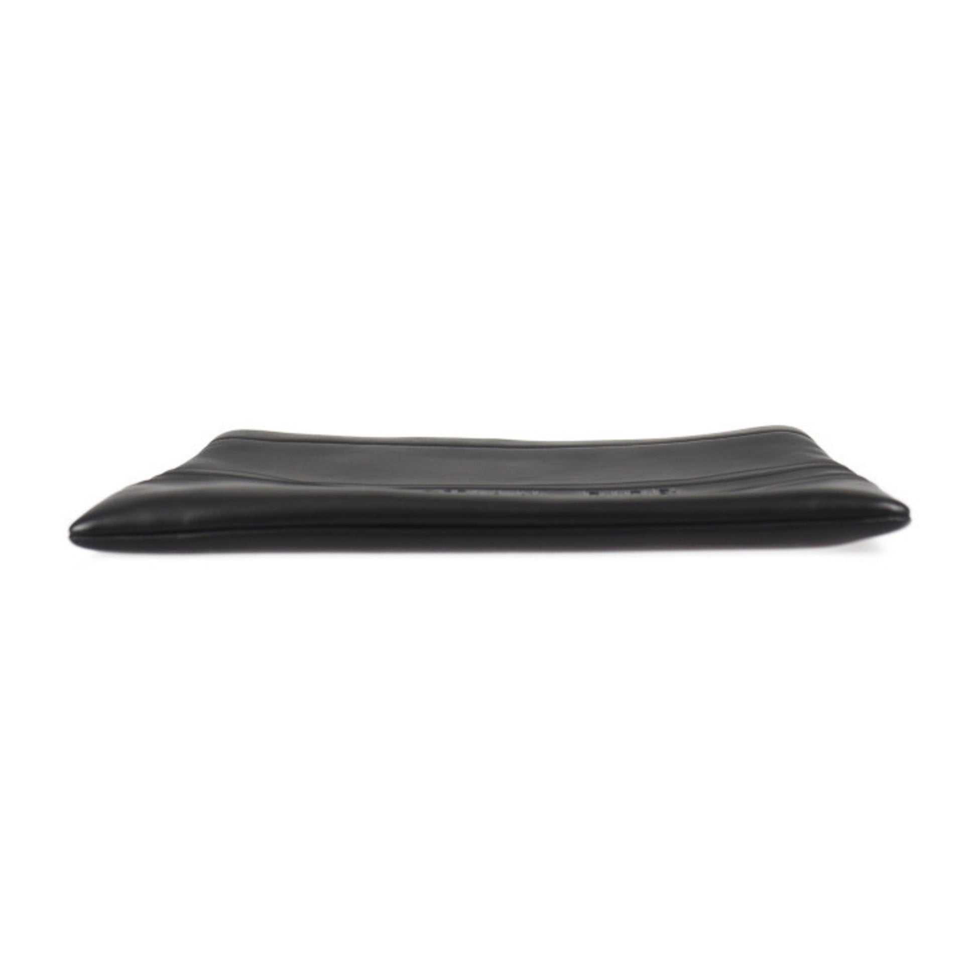 Christian Dior Black Leather Clutch Bag Handbag  