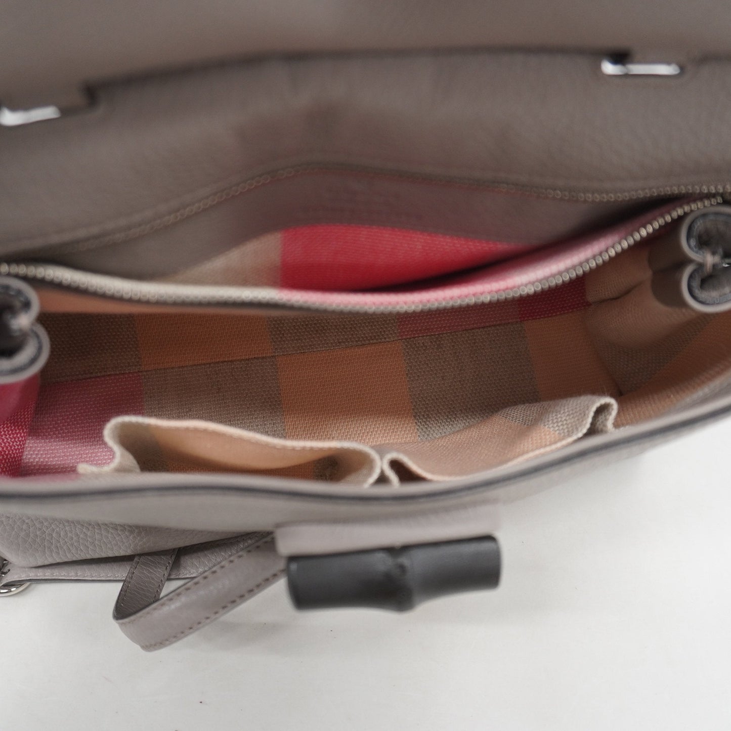 Gucci Bamboo Leather Shoulder Bag Style 3