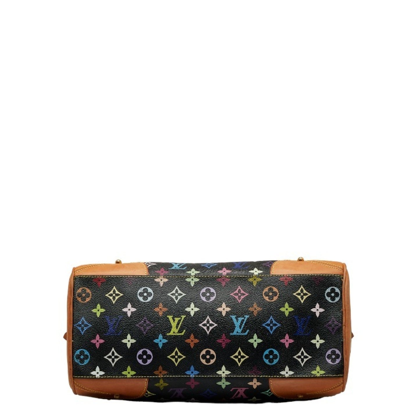 LOUIS VUITTON Monogram Multicolor Claudia Handbag M40194 Noir Black PVC Leather Women's